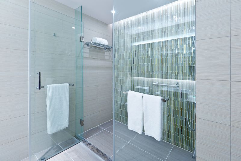 Modern Shower with Glass Doors